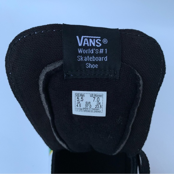 VANS Sk8-Hi Reissue Sneakers unisex Sz Men 5.5  Women 7 Black/ white/ multi - Picture 10 of 13
